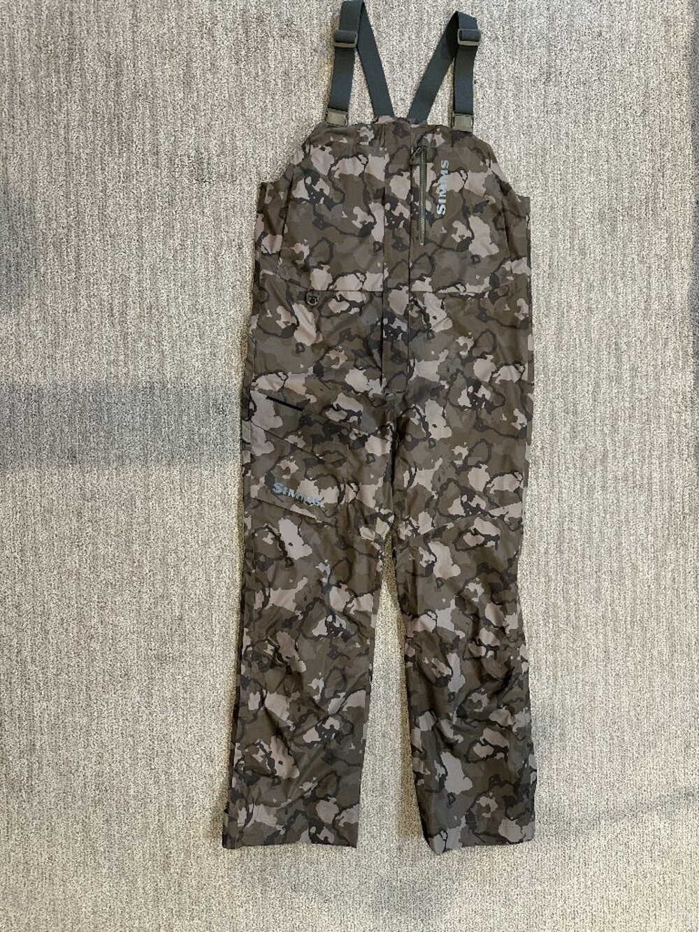Simms Challenger Bibs- Regiment Camo Olive Drab